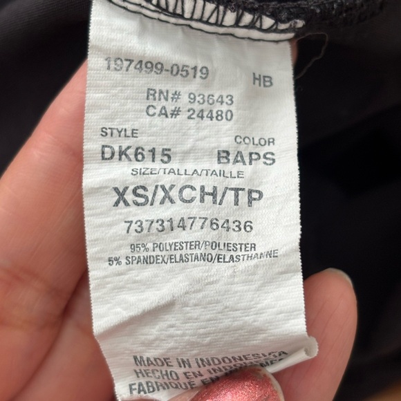 Dickies Black Scrub Top Size XS - Picture 7 of 9